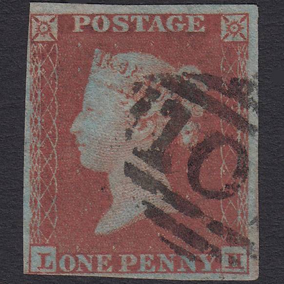 GB QV 1841 1d Red-brown (Plate 167) SG8-B2(1) LH FU