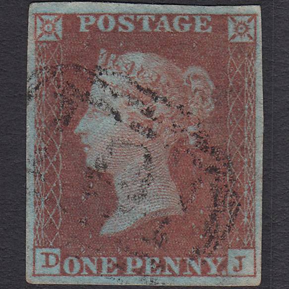 GB QV 1841 1d (Plate 129) SG8a-B1(2) DJ FU 4 Good Margins Ixworth 101