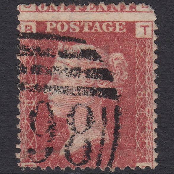 GB QV 1864 1d Lake-red (Plate 84) SG44-G1(2) TB GU Large Misperf