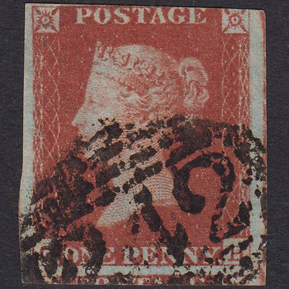 GB QV 1841 1d Red-Brown Plate 62 SG8-B1(1) CH GU 3 Margins Derby 242