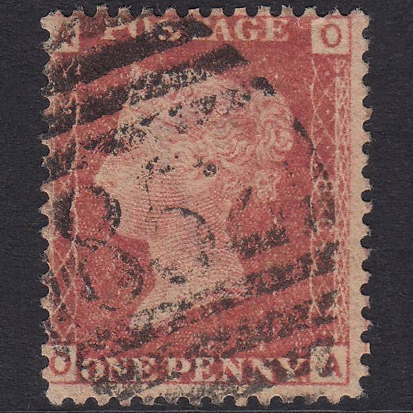 GB QV 1864 1d Rose-Red Plate 86 SG43-G1(1) OA FU Welshpool 852