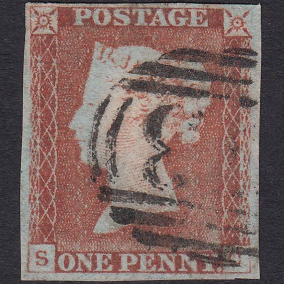 GB QV 1841 1d Pale Red-Brown Plate 46 SG9-B1(3) SC FU