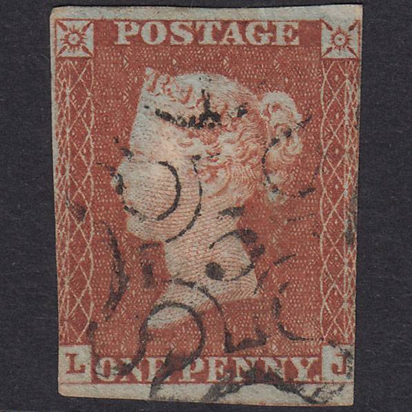 GB QV 1841 1d Red-Brown Plate 26 SG8-B1(1) LJ GU No.5 In MX