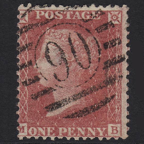 GB QV 1857 1d Rose-red (Plate 52) SG40-C10(1) MB VFU London D&S 90