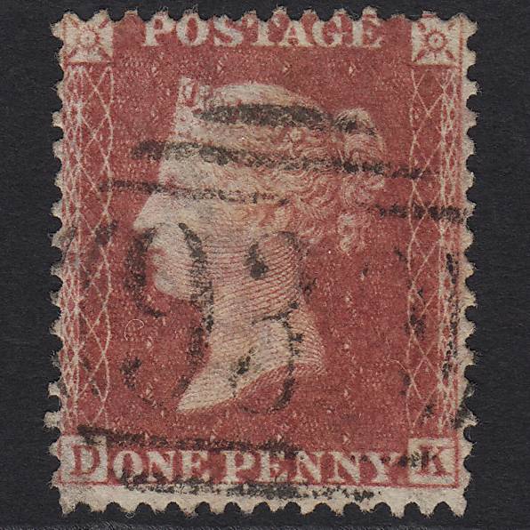 GB QV 1857 1d Rose-red (Plate 60) SG40-C10(1) DK GU