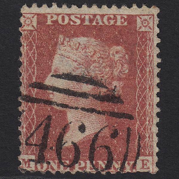 GB QV 1857 1d Rose-red (Plate 44) SG40-C10(1) ME GU Liverpool 466