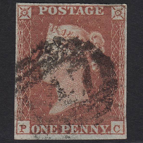 GB QV 1841 1d Red-brown (Plate 100) SG8-B1(1) PC GU 4M Imperf