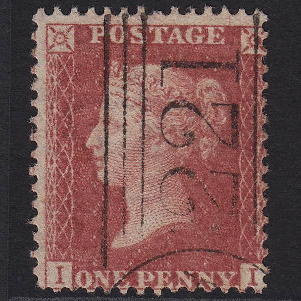 GB QV 1857 1d Rose-red SG40-C10(1) II FU Leith 221