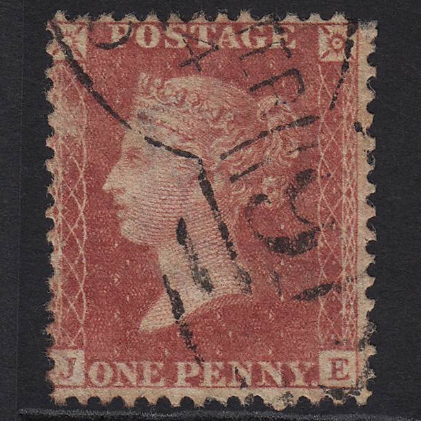 GB QV 1857 1d Rose-red (Plate 48) SG40-C10(1) JE GU Worcester 918 Spoon