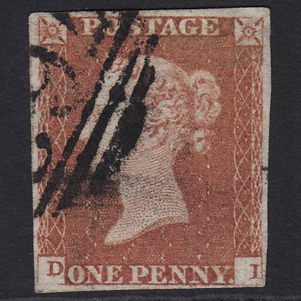 GB QV 1841 1d Red-brown (Plate 84) SG8-B1(1) DI GU Swansea 763