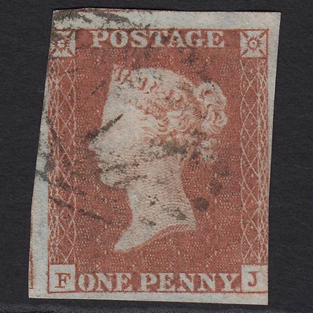 GB QV 1841 1d Red-brown (Plate 94) SG8-B1(1) FJ GU Light Cancel