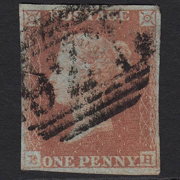 GB QV 1841 1d Red-brown (Plate 118) SG8-B1(1) EH GU Yarmouth 927