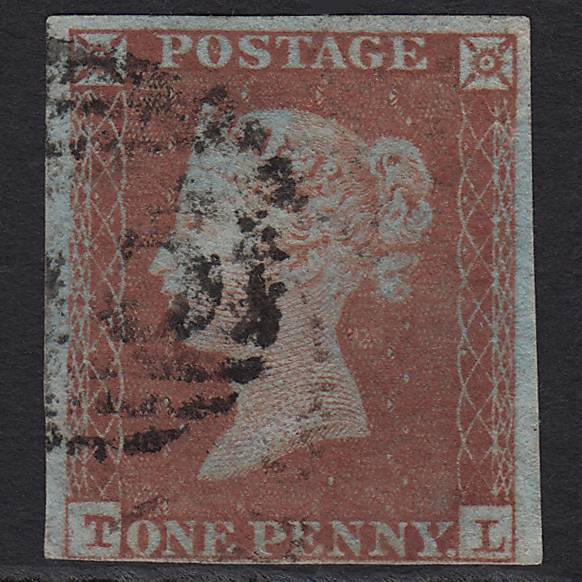 GB QV 1841 1d (Plate 173) SG8-B2(1) TL FU Missing Imprimatur 4M Imperf