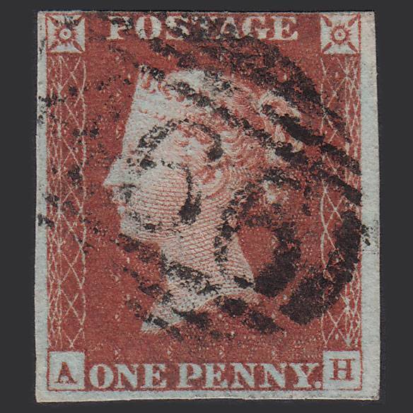 GB QV 1841 1d Red-brown Pl 68 SG8-B1(1) AH GU 4M Imperf Liverpool 466