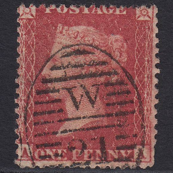 GB QV 1857 1d (Plate 60) SG40-C10(1) AA GU Missing Imprimatur London D&S W21