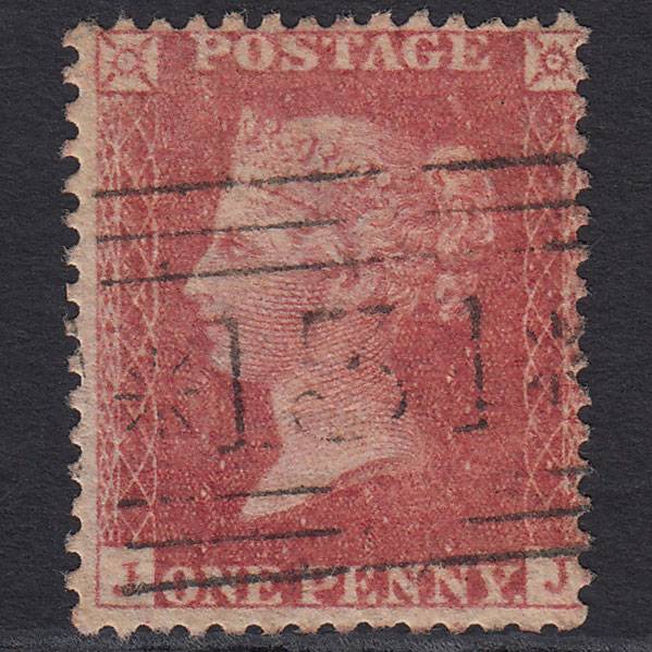 GB QV 1857 1d Rose-red (Plate 41) SG40-C10(1) JJ FU Edinburgh 131