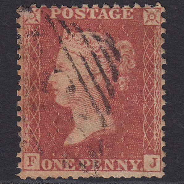 GB QV 1857 1d Rose-red (Plate 60) SG40-C10(1) FJ GU Ireland