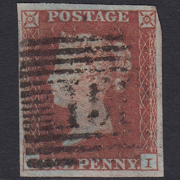GB QV 1841 1d Red-brown (Plate 127) SG8-B2(1) BI GU 4 Margins Glasgow 159
