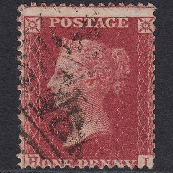 GB QV 1857 1d Deep Rose-red (Plate 52) SG41-C10(4) HI FU