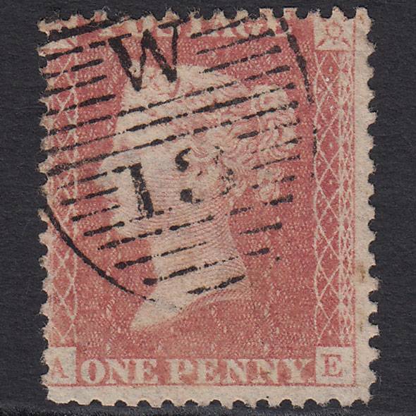 GB QV 1857 1d (Plate 46) SG39-C10(3) AE FU Missing Imprimatur London D&S W13
