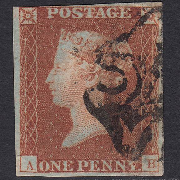 GB QV 1841 1d (Plate 20) SG8-B1(1) Const Var AB GU Miss Imprimatur 4M MX