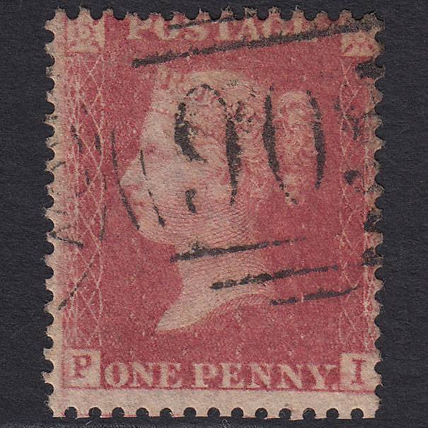 GB QV 1857 1d (Plate 59) SG40-C10(1) PI FU Wolverhampton 905 Misperf