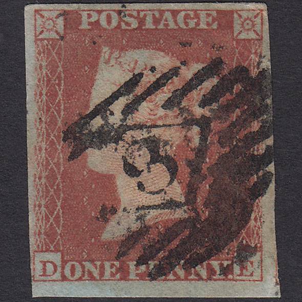 GB QV 1841 1d Red-brown (Plate 170) SG8-B2(1) DE GU 4 Margins London IS 8