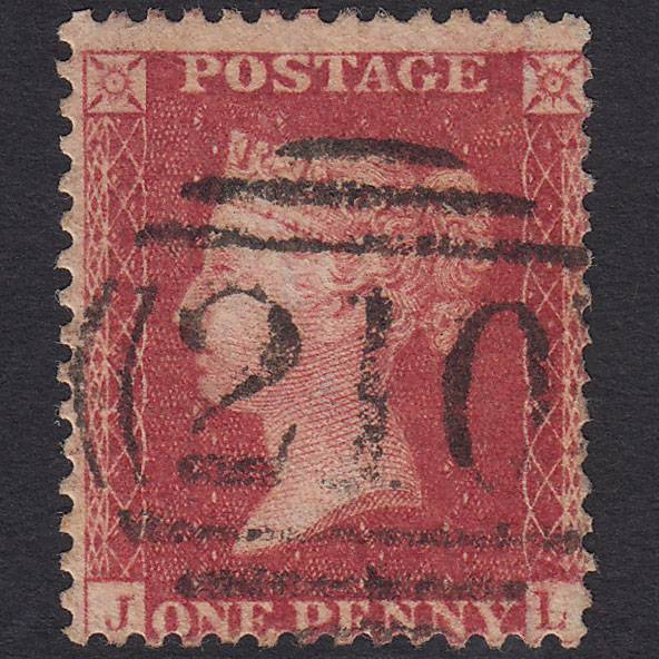 GB QV 1857 1d Rose-red (Plate 62) SG40-C10(1) JL FU Colchester 210