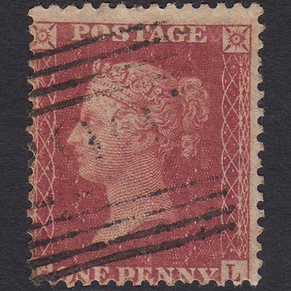 GB QV 1857 1d Rose-red (Plate 56) SG40-C10(1) GL FU Scotland Misperf