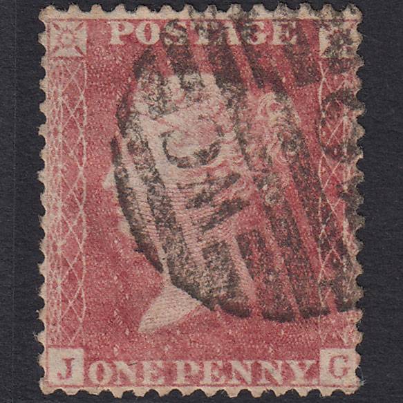 GB QV 1857 1d (Plate 62) SG40-C10(1) JG GU London D&S Cancel Well Centred