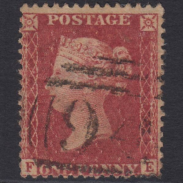 GB QV 1857 1d Rose-red (Plate 36) SG40-C10(1) FE GU Boston 94