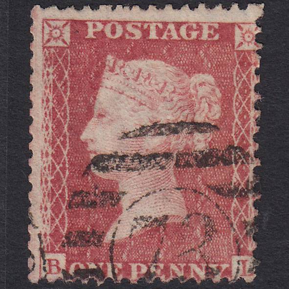 GB QV 1857 1d Rose-red (Plate 68) SG40-C10(1) BL FU London D&S 73 Misperf