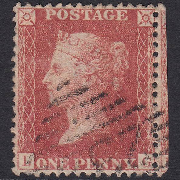 GB QV 1857 1d Rose-red (Plate 62) SG40-C10(1) LG FU Galway 232