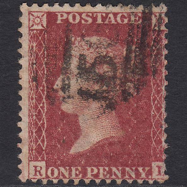 GB QV 1857 1d Deep Rose-red (Plate 47) SG41-C10(4) RL GU