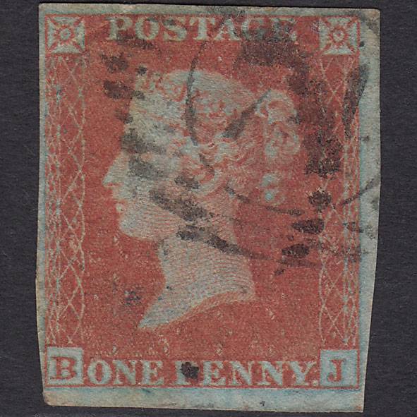 GB QV 1841 1d (Plate 145) SG8-B2(1) Framed Reverse BJ GU London D&S 74