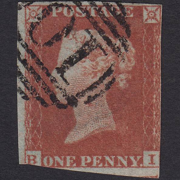 GB QV 1841 1d Red-brown (Plate 157) SG8-B2(1) BI GU