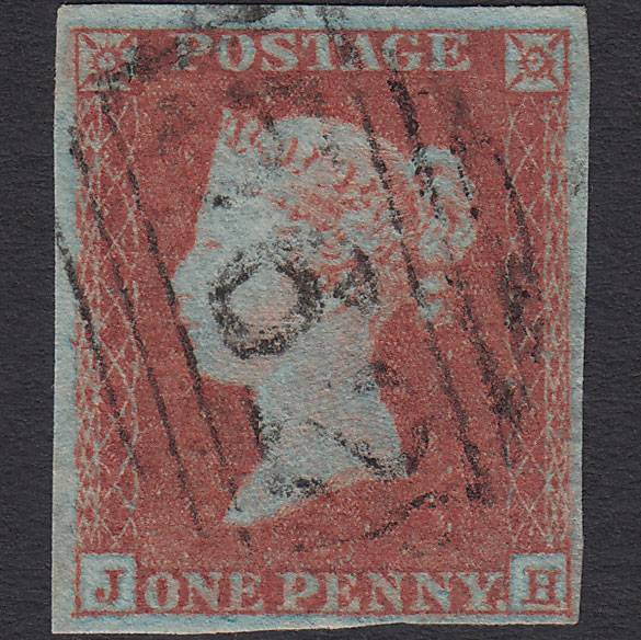 GB QV 1841 1d Very Blued (Plate 133) SG8a-B1(2) JH FU 4M Caerleon 562