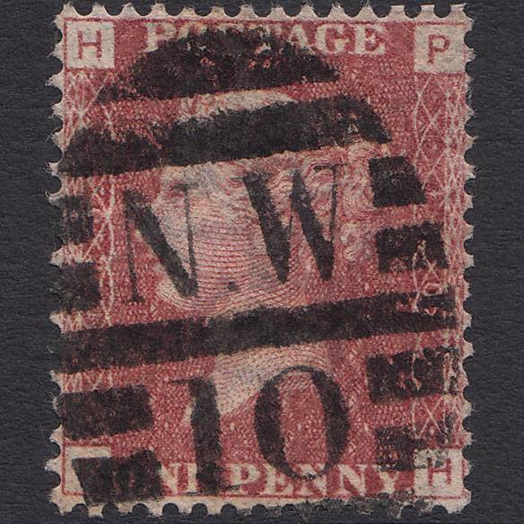 GB QV 1864 1d Lake-red SG44-G1(2) PH GU London D&S NW10