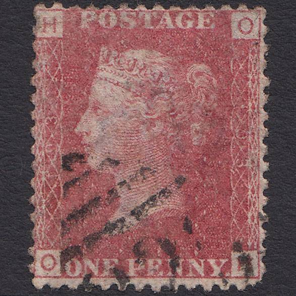 GB QV 1864 1d Rose-red (Plate 193) SG43-G1(1) OH GU Ireland