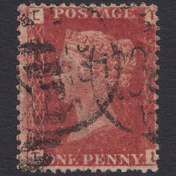 GB QV 1864 1d Lake-red (Plate 213) SG44-G1(2) TL GU CDS Cancel