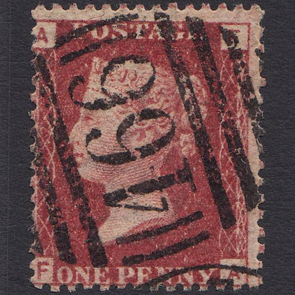 GB QV 1864 1d Lake-red (Plate 112) SG44-G1(2) FA FU Liverpool 466