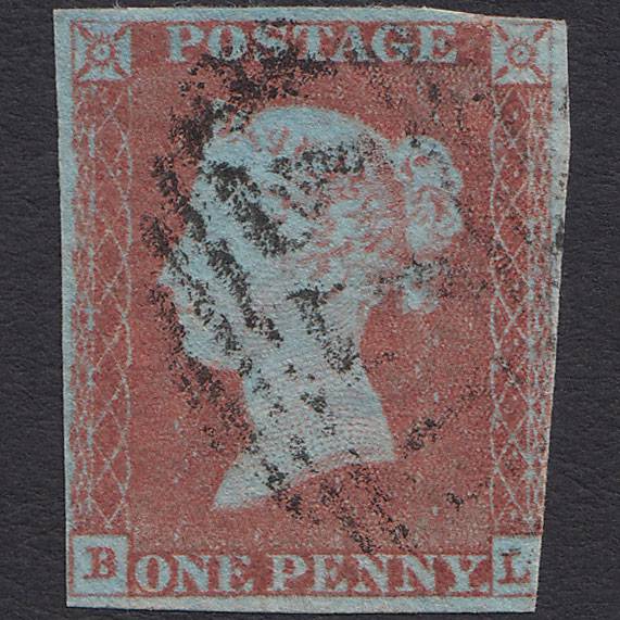 GB QV 1841 1d Very Blued (Plate 69) SG8a-B1(2) BL GU 3m Cheltenham 177