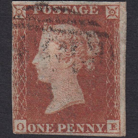 GB QV 1841 1d Red-brown (Plate 126) SG8-B2(1) OE GU nr 4 Margins