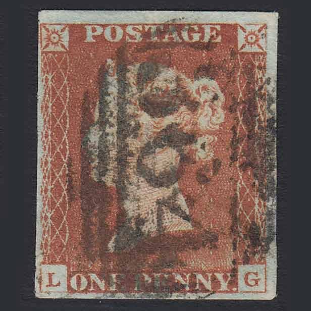 GB QV 1841 1d Red-brown (Plate 65) SG8-B1(1) LG FU High Wycombe 364 4M
