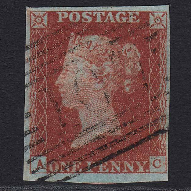 GB QV 1841 1d (Plate 47) (SG8) AC VFU Doune (107) 4M Missing Imprimatur