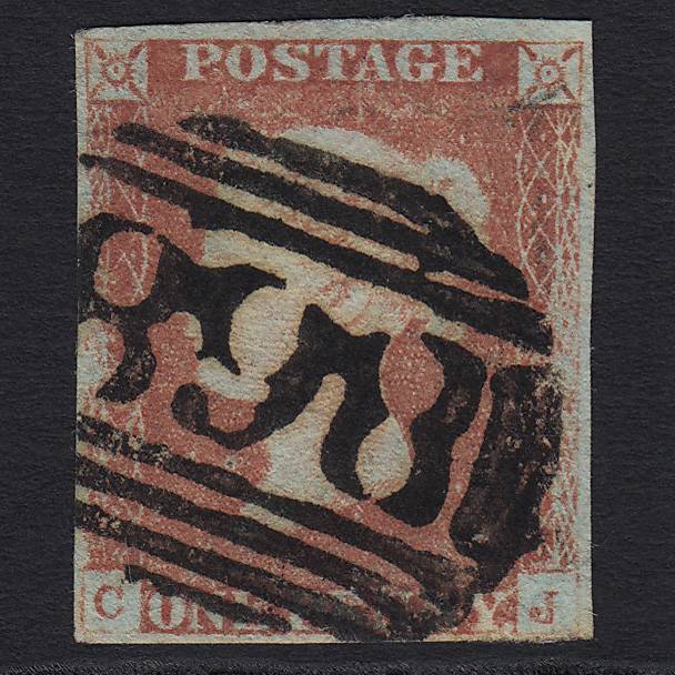 GB QV 1841 1d Red-brown (Plate 68) SG8-B1(1) CJ GU West Bromich 868 4M