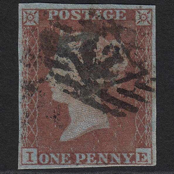 GB QV 1841 1d Red-brown (Plate 164) SG8-B2(1) IE GU London IS Cancel 4M