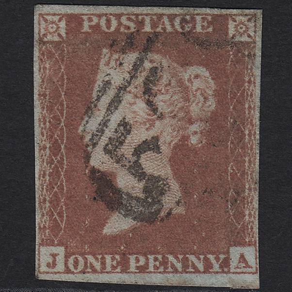 GB QV 1841 1d Red-brown (Plate 167) SG8-B2(1) JA GU 4 Margins