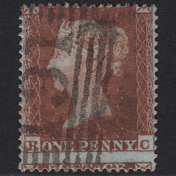 GB QV 1854 1d (Plate 195) SG17-C1(1) RC FU Edinburgh 131 Large Misperf