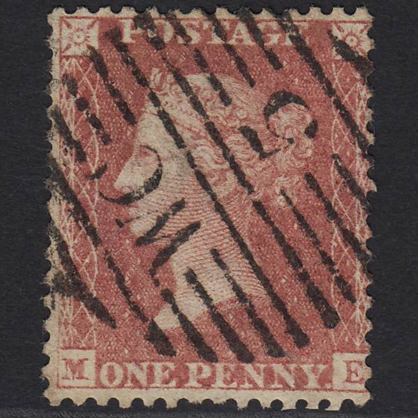 GB QV 1857 1d Rose-red (Plate 47) SG40-C10(1) ME FU in London D&S WC5 5d1c